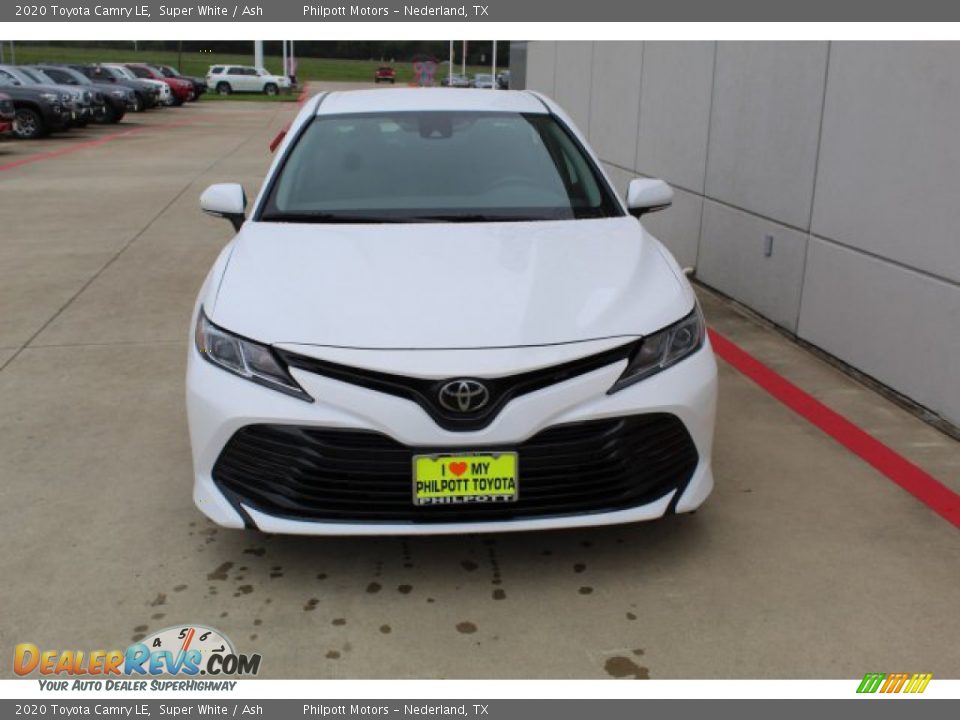 2020 Toyota Camry LE Super White / Ash Photo #3