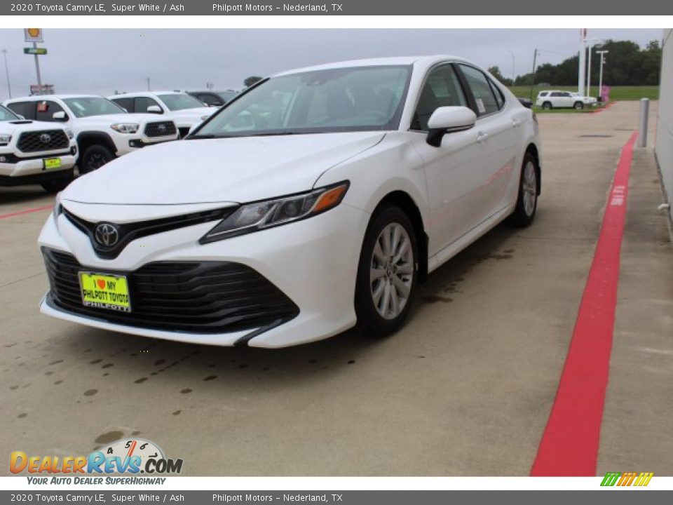 2020 Toyota Camry LE Super White / Ash Photo #4