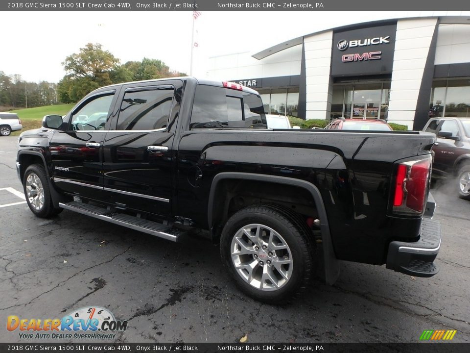 2018 GMC Sierra 1500 SLT Crew Cab 4WD Onyx Black / Jet Black Photo #10