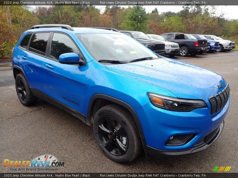 2020 Jeep Cherokee Altitude 4x4 Hydro Blue Pearl / Black Photo #7