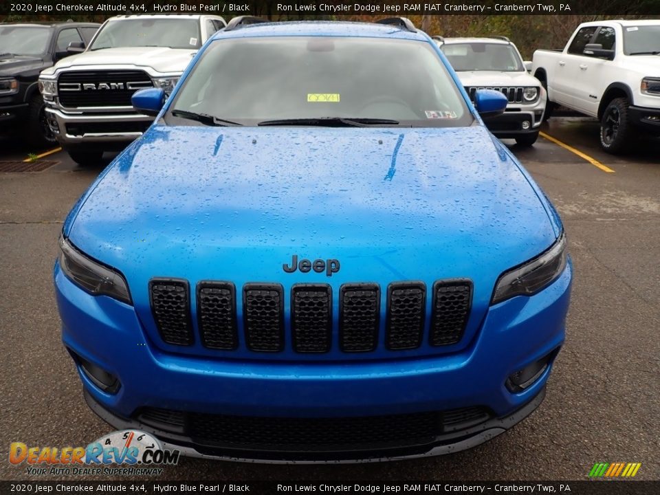 2020 Jeep Cherokee Altitude 4x4 Hydro Blue Pearl / Black Photo #8