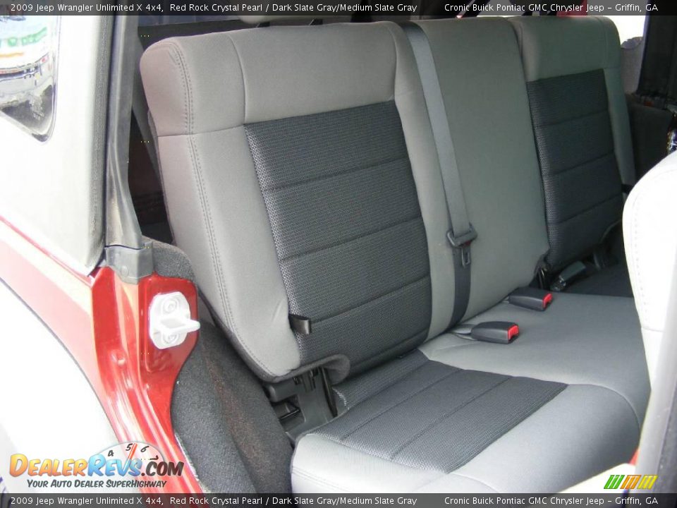 2009 Jeep Wrangler Unlimited X 4x4 Red Rock Crystal Pearl / Dark Slate Gray/Medium Slate Gray Photo #19