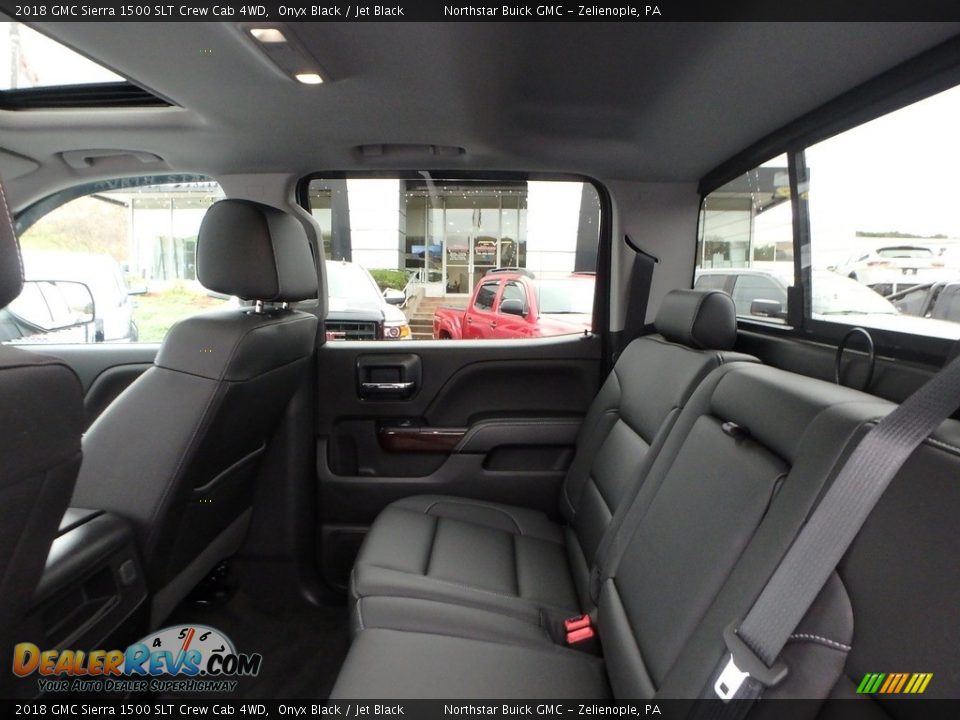 Rear Seat of 2018 GMC Sierra 1500 SLT Crew Cab 4WD Photo #20