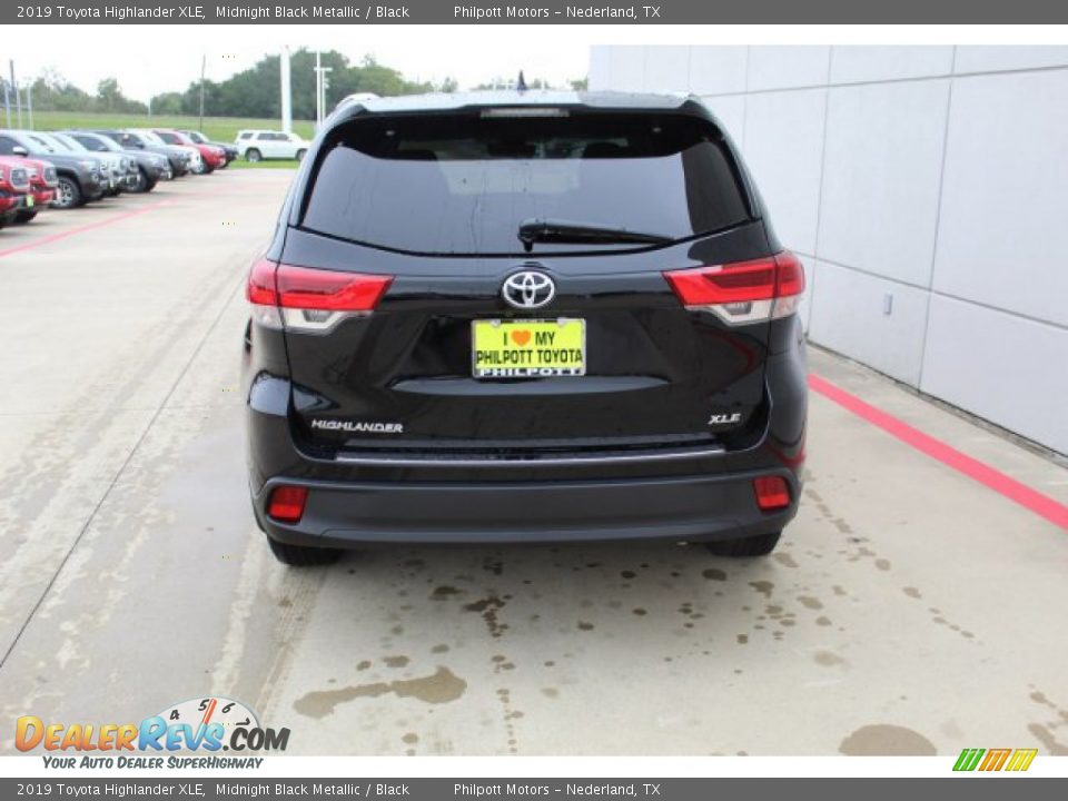 2019 Toyota Highlander XLE Midnight Black Metallic / Black Photo #7