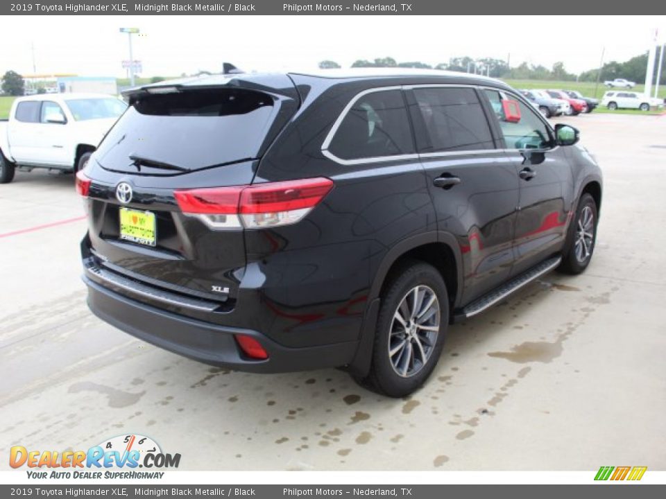 2019 Toyota Highlander XLE Midnight Black Metallic / Black Photo #8