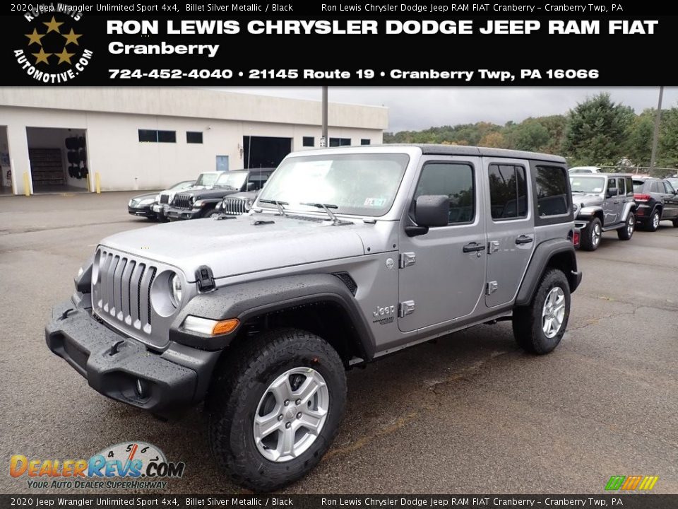 2020 Jeep Wrangler Unlimited Sport 4x4 Billet Silver Metallic / Black Photo #1