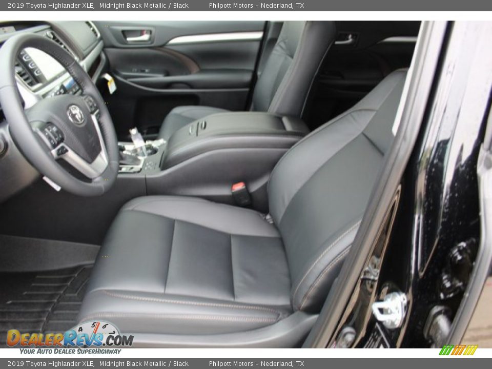2019 Toyota Highlander XLE Midnight Black Metallic / Black Photo #10