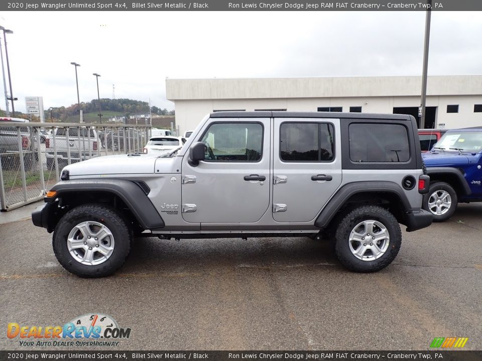 2020 Jeep Wrangler Unlimited Sport 4x4 Billet Silver Metallic / Black Photo #2