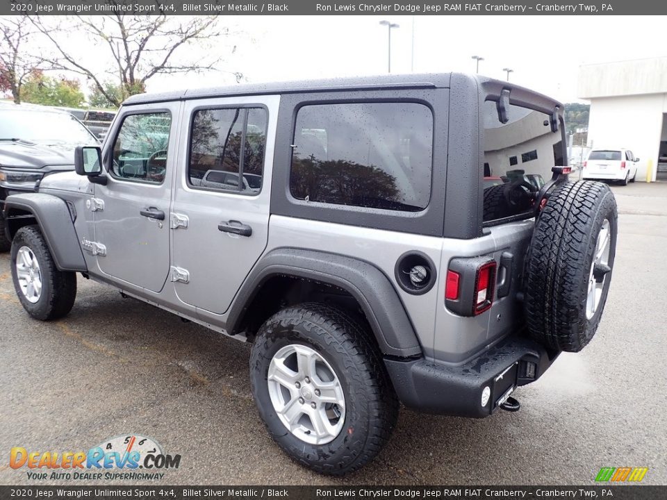 2020 Jeep Wrangler Unlimited Sport 4x4 Billet Silver Metallic / Black Photo #3