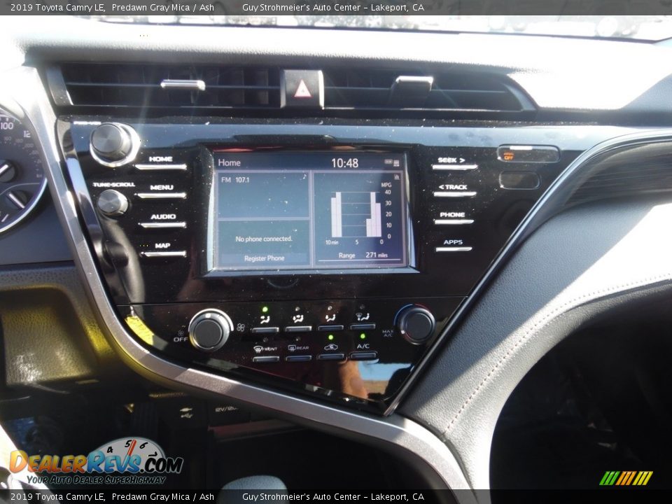 2019 Toyota Camry LE Predawn Gray Mica / Ash Photo #10