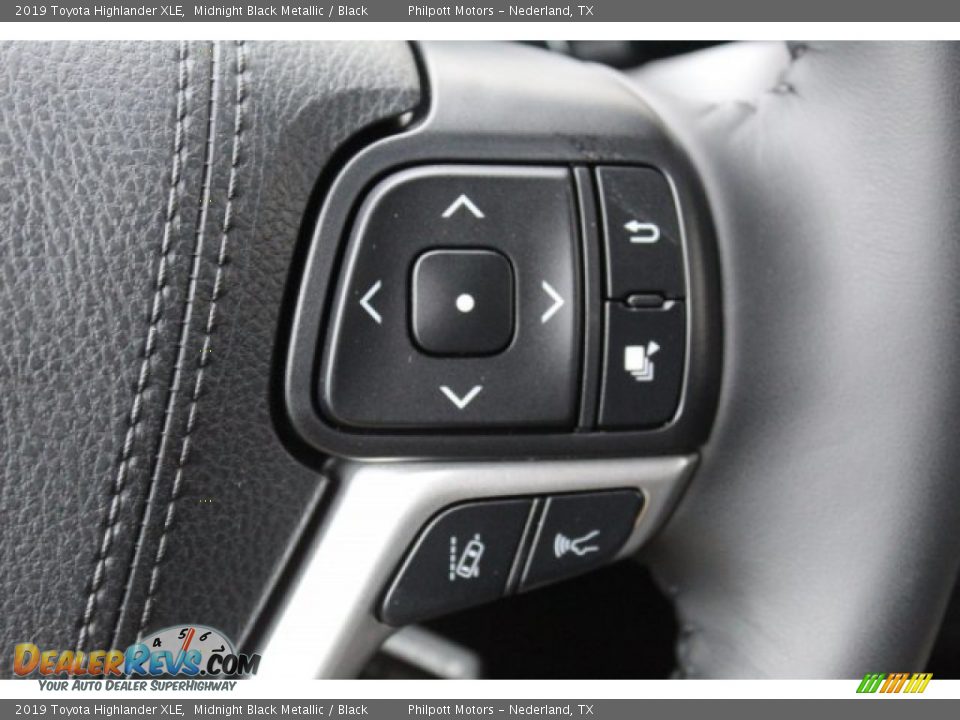 2019 Toyota Highlander XLE Midnight Black Metallic / Black Photo #13