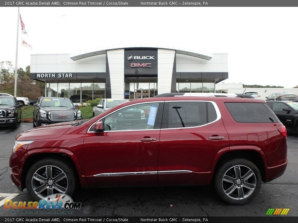 2017 GMC Acadia Denali AWD Crimson Red Tintcoat / Cocoa/Shale Photo #1