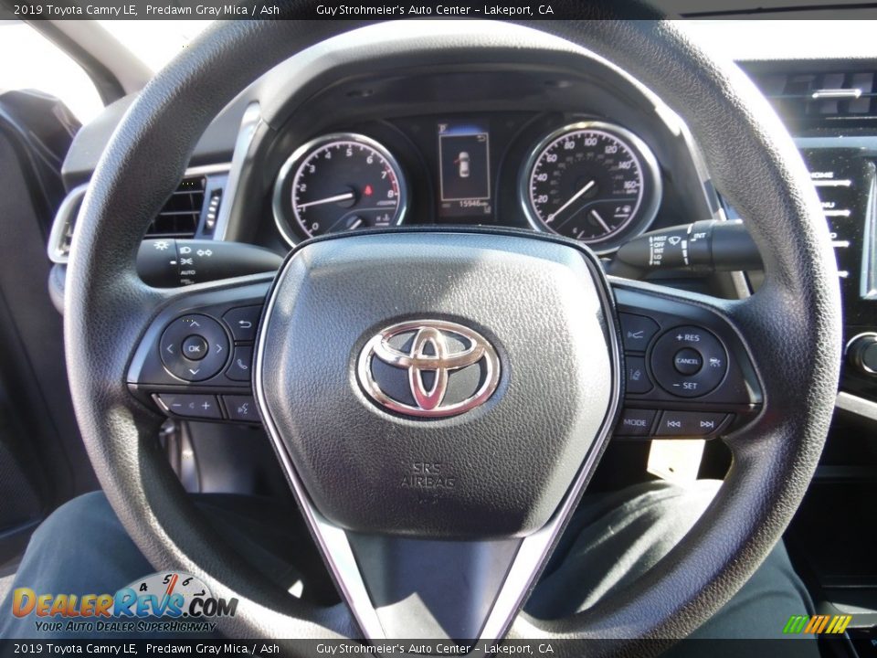 2019 Toyota Camry LE Predawn Gray Mica / Ash Photo #11