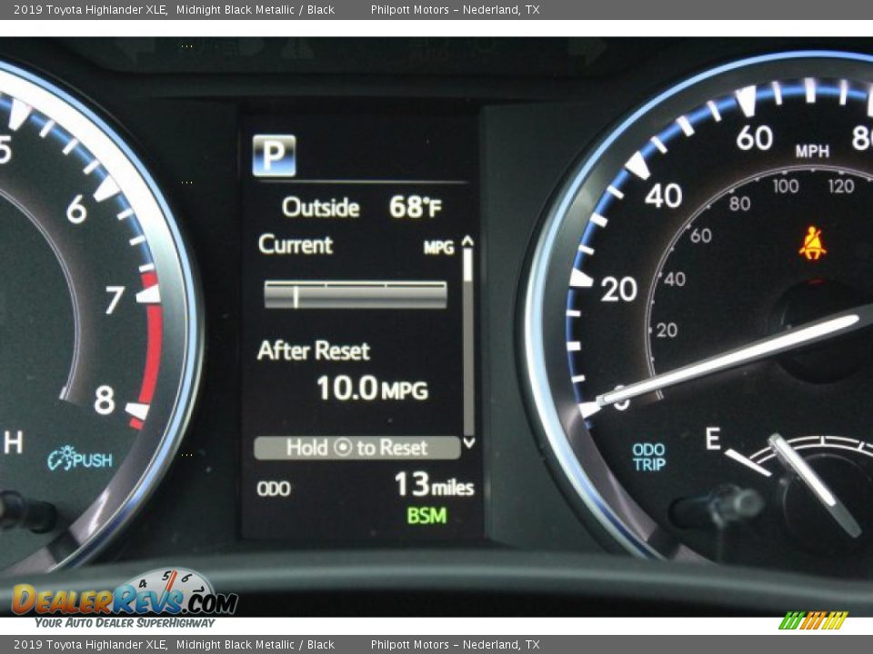 2019 Toyota Highlander XLE Midnight Black Metallic / Black Photo #15