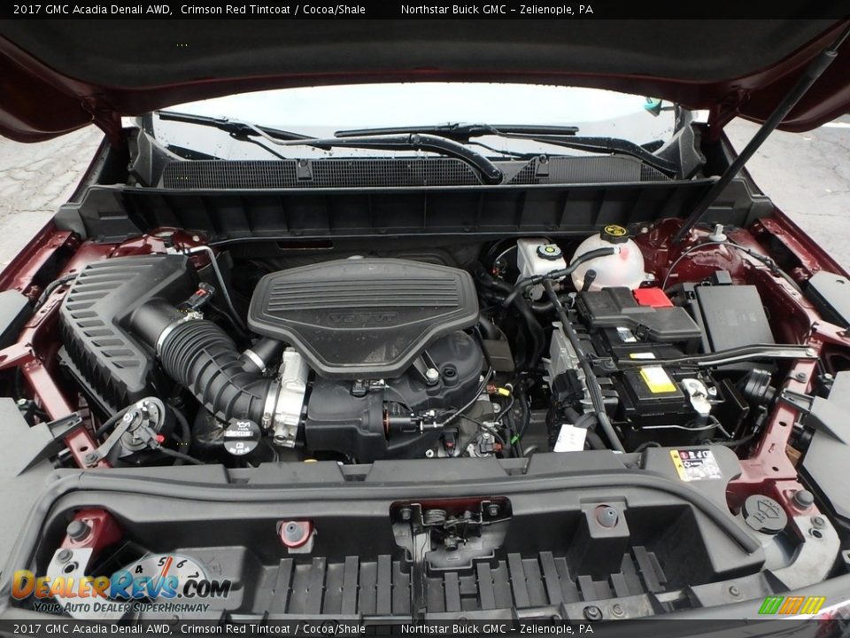 2017 GMC Acadia Denali AWD Crimson Red Tintcoat / Cocoa/Shale Photo #2