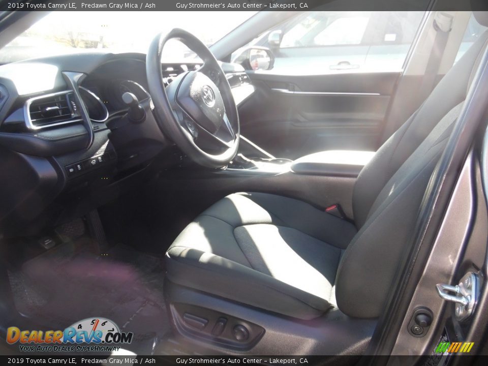 2019 Toyota Camry LE Predawn Gray Mica / Ash Photo #12