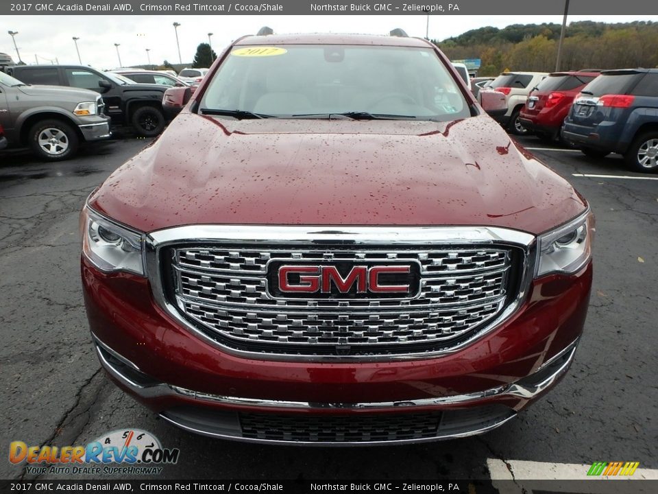 2017 GMC Acadia Denali AWD Crimson Red Tintcoat / Cocoa/Shale Photo #3