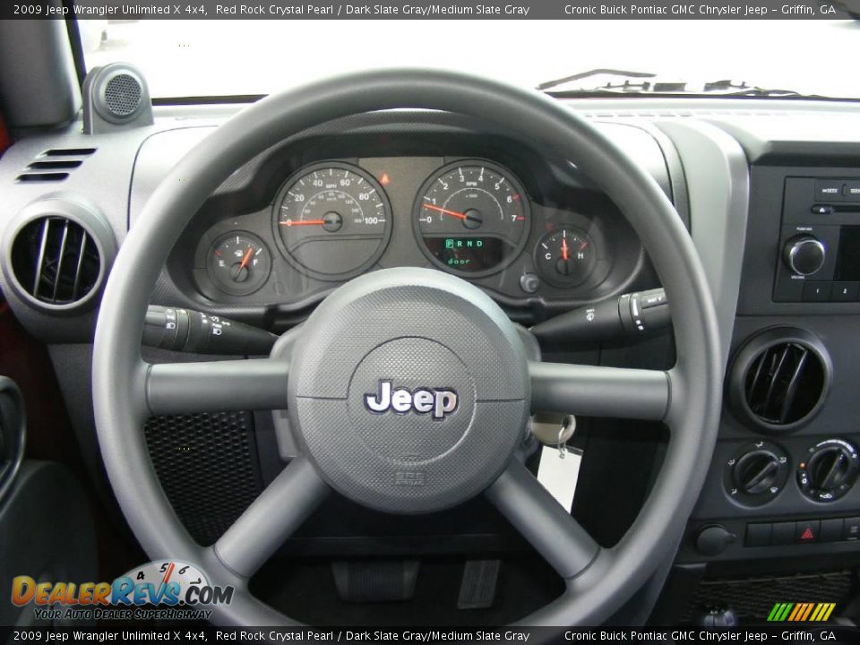2009 Jeep Wrangler Unlimited X 4x4 Red Rock Crystal Pearl / Dark Slate Gray/Medium Slate Gray Photo #25