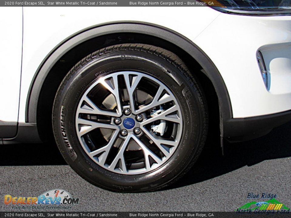 2020 Ford Escape SEL Star White Metallic Tri-Coat / Sandstone Photo #9