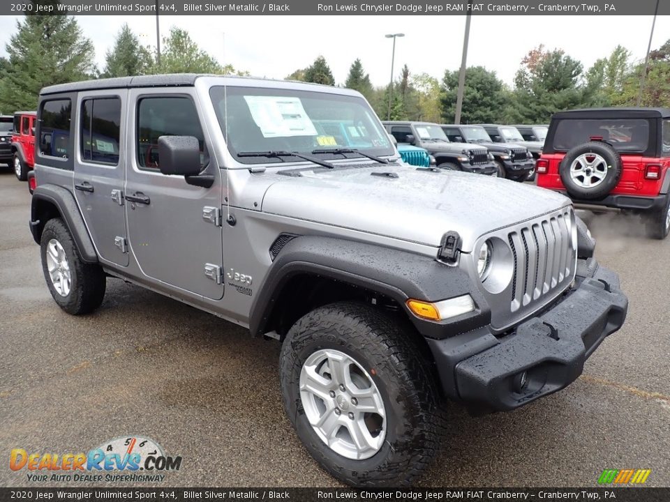 2020 Jeep Wrangler Unlimited Sport 4x4 Billet Silver Metallic / Black Photo #7