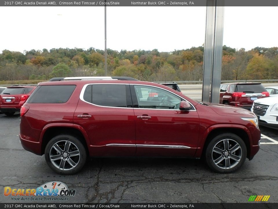 2017 GMC Acadia Denali AWD Crimson Red Tintcoat / Cocoa/Shale Photo #5