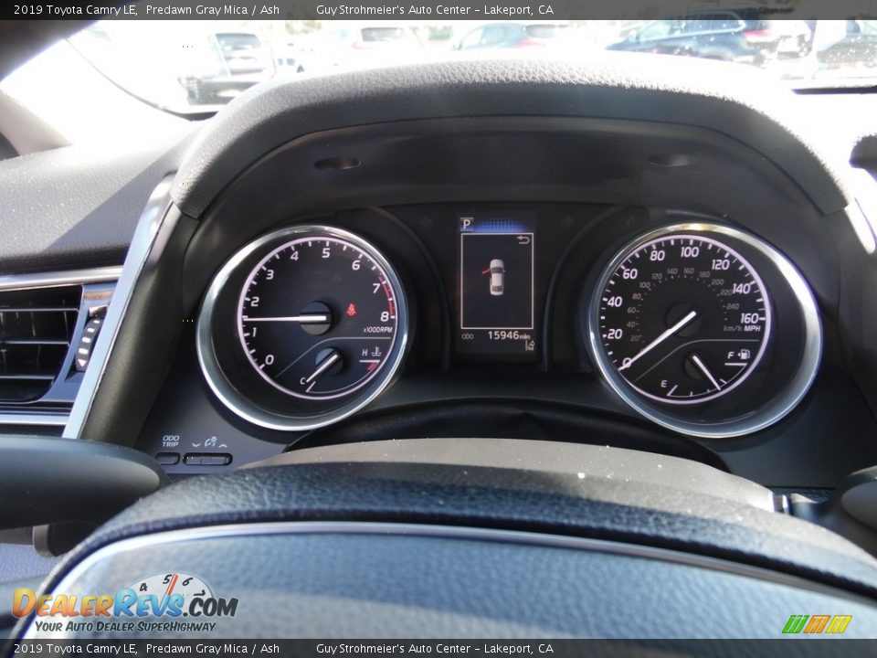 2019 Toyota Camry LE Predawn Gray Mica / Ash Photo #15