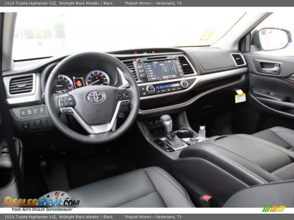 2019 Toyota Highlander XLE Midnight Black Metallic / Black Photo #21