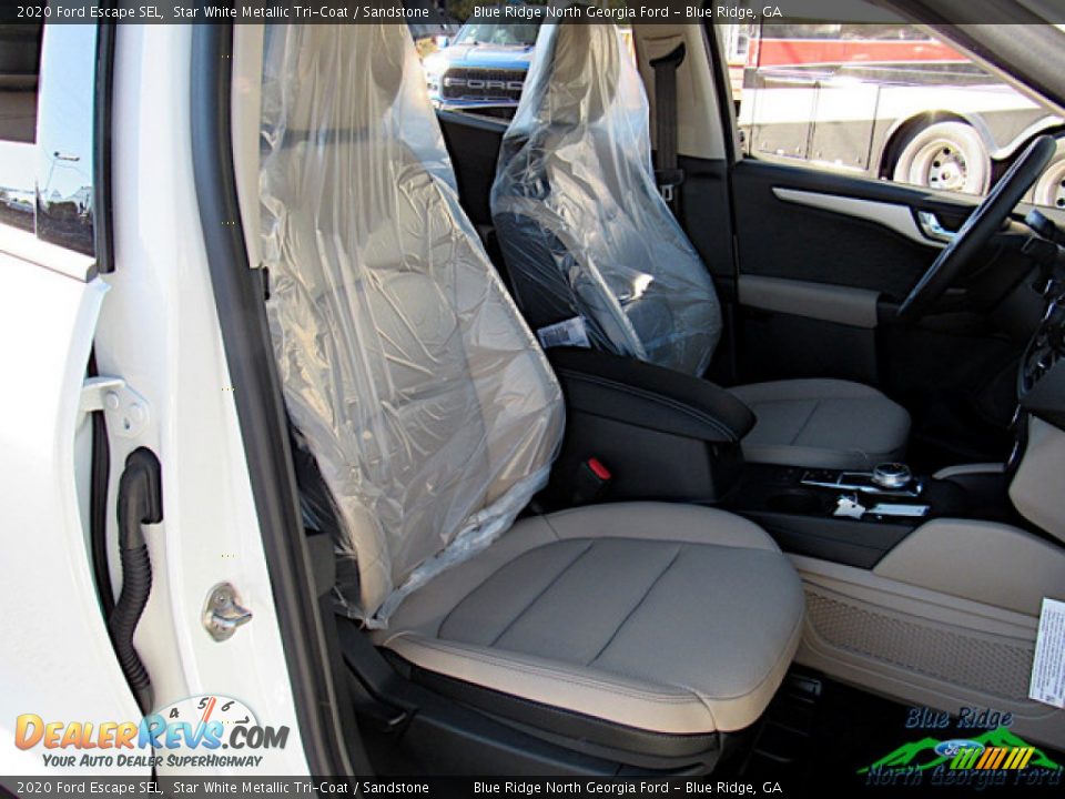 2020 Ford Escape SEL Star White Metallic Tri-Coat / Sandstone Photo #11