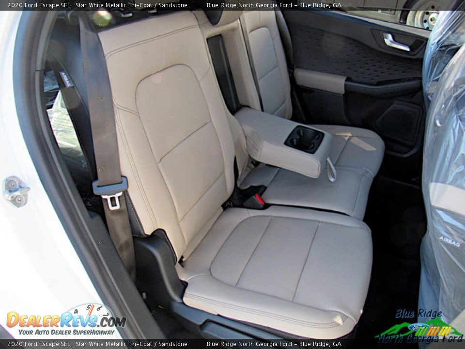2020 Ford Escape SEL Star White Metallic Tri-Coat / Sandstone Photo #12