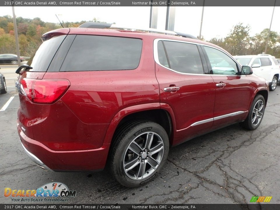 2017 GMC Acadia Denali AWD Crimson Red Tintcoat / Cocoa/Shale Photo #8