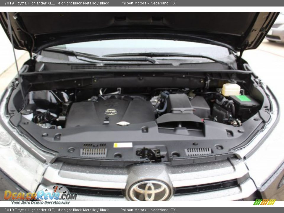 2019 Toyota Highlander XLE Midnight Black Metallic / Black Photo #25