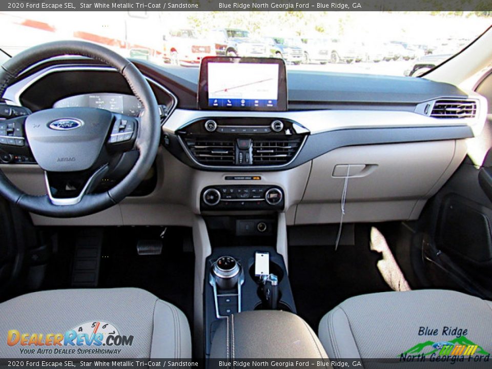 2020 Ford Escape SEL Star White Metallic Tri-Coat / Sandstone Photo #15