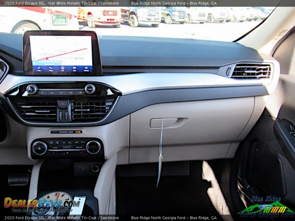 2020 Ford Escape SEL Star White Metallic Tri-Coat / Sandstone Photo #16
