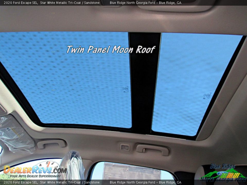 2020 Ford Escape SEL Star White Metallic Tri-Coat / Sandstone Photo #23