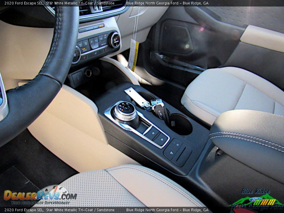 2020 Ford Escape SEL Star White Metallic Tri-Coat / Sandstone Photo #24