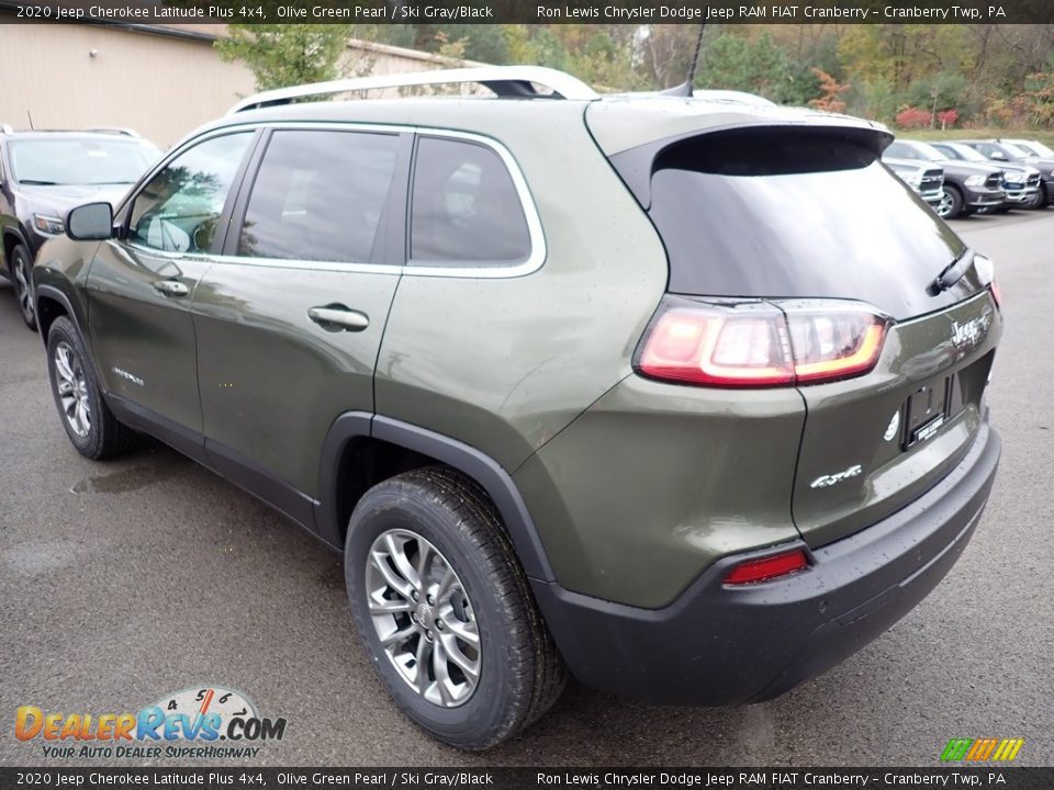 2020 Jeep Cherokee Latitude Plus 4x4 Olive Green Pearl / Ski Gray/Black Photo #3