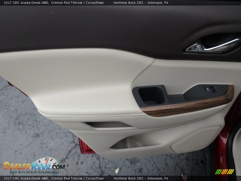 2017 GMC Acadia Denali AWD Crimson Red Tintcoat / Cocoa/Shale Photo #22