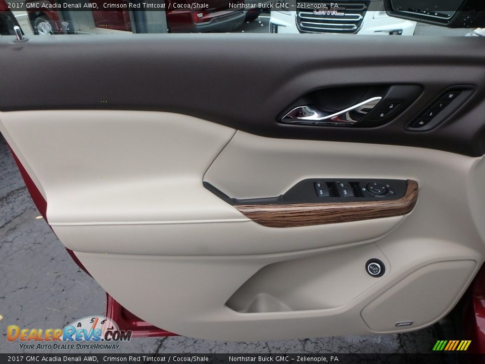 2017 GMC Acadia Denali AWD Crimson Red Tintcoat / Cocoa/Shale Photo #23