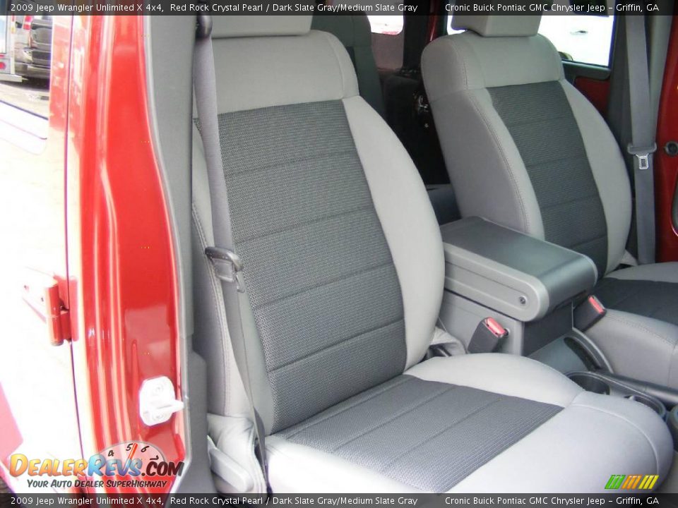 2009 Jeep Wrangler Unlimited X 4x4 Red Rock Crystal Pearl / Dark Slate Gray/Medium Slate Gray Photo #21