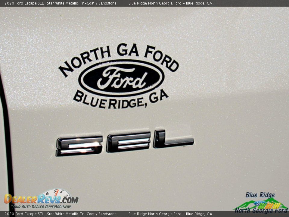 2020 Ford Escape SEL Star White Metallic Tri-Coat / Sandstone Photo #33
