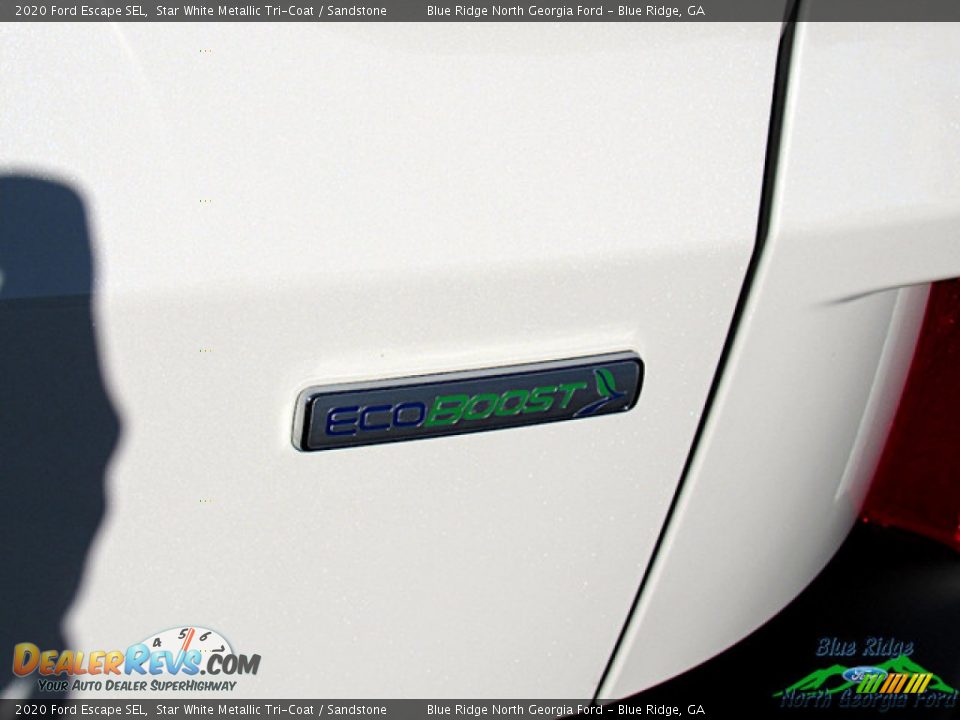 2020 Ford Escape SEL Star White Metallic Tri-Coat / Sandstone Photo #34