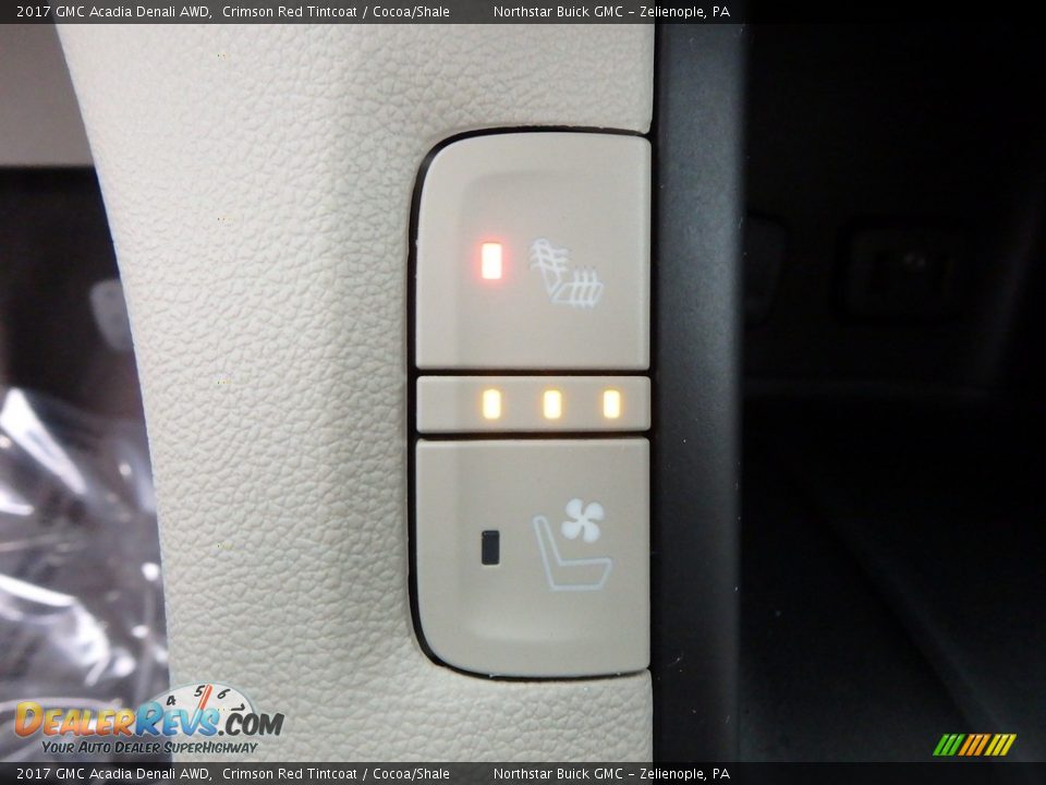 2017 GMC Acadia Denali AWD Crimson Red Tintcoat / Cocoa/Shale Photo #26