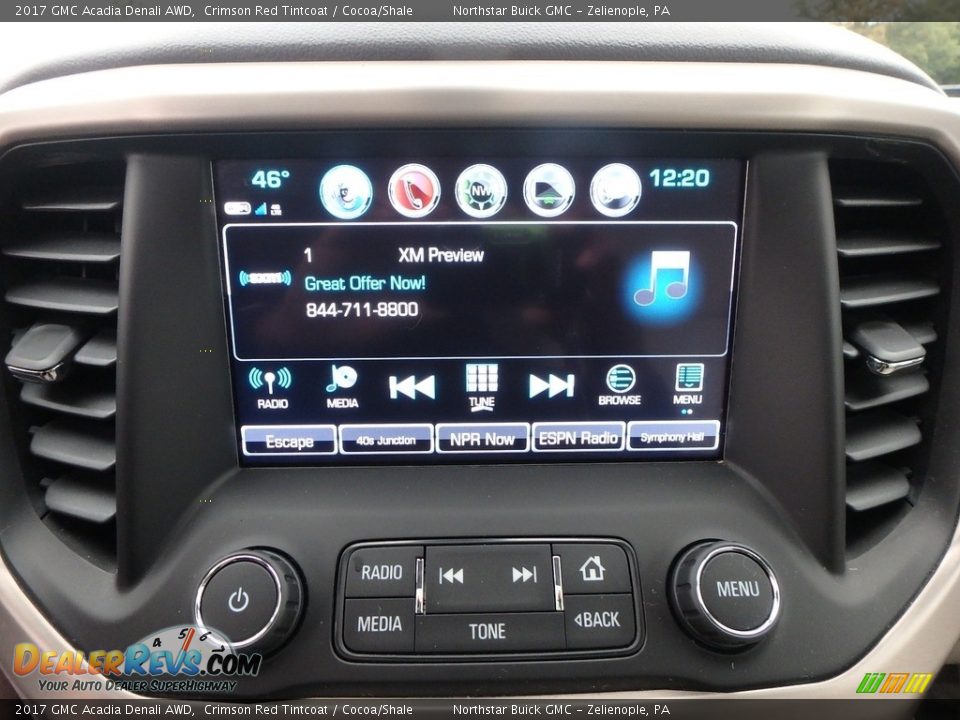 2017 GMC Acadia Denali AWD Crimson Red Tintcoat / Cocoa/Shale Photo #28