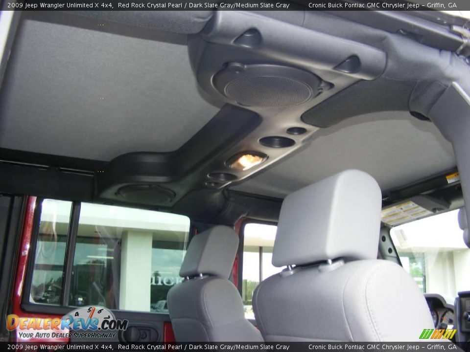 2009 Jeep Wrangler Unlimited X 4x4 Red Rock Crystal Pearl / Dark Slate Gray/Medium Slate Gray Photo #26