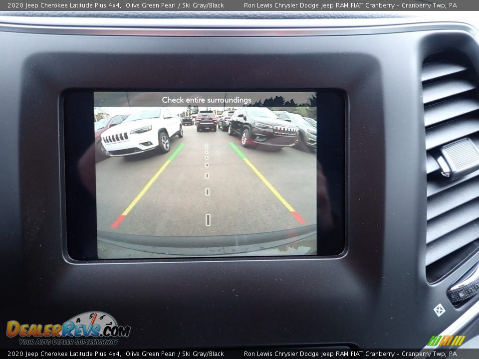 2020 Jeep Cherokee Latitude Plus 4x4 Olive Green Pearl / Ski Gray/Black Photo #17