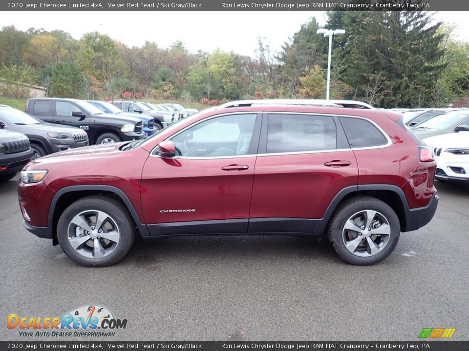 Velvet Red Pearl 2020 Jeep Cherokee Limited 4x4 Photo #2