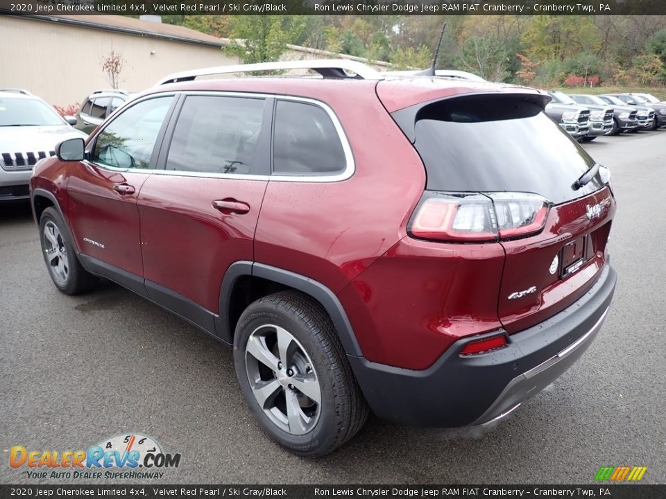 2020 Jeep Cherokee Limited 4x4 Velvet Red Pearl / Ski Gray/Black Photo #3
