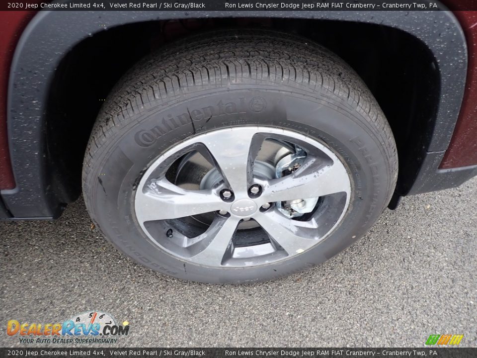 2020 Jeep Cherokee Limited 4x4 Velvet Red Pearl / Ski Gray/Black Photo #9