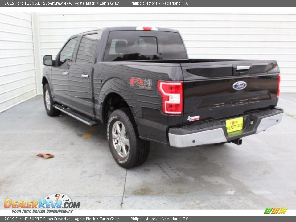 2019 Ford F150 XLT SuperCrew 4x4 Agate Black / Earth Gray Photo #6