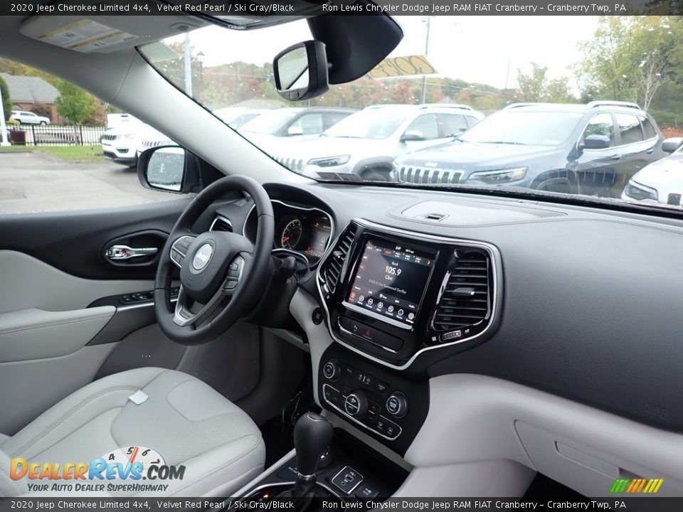 2020 Jeep Cherokee Limited 4x4 Velvet Red Pearl / Ski Gray/Black Photo #11